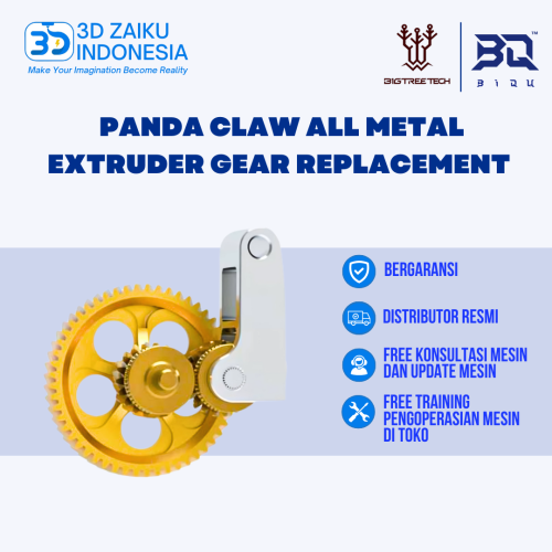 Bigtreetech Panda Claw All Metal Extruder Gear Replacement for Bambulab X1 P1 A1 Series 3D Printer